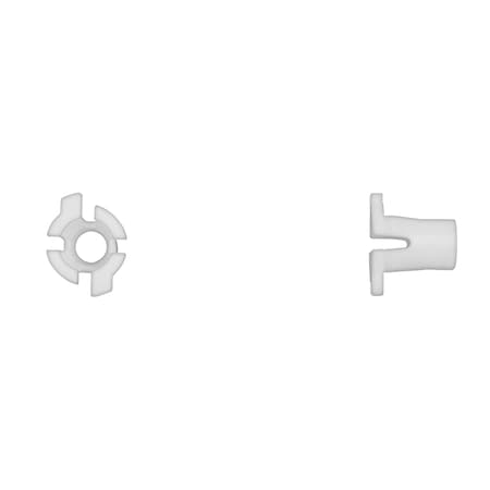 Disco Wht Nyln H/L Adj. Nuts 10mm Hole Size 15mm Stem PK25 15137PK