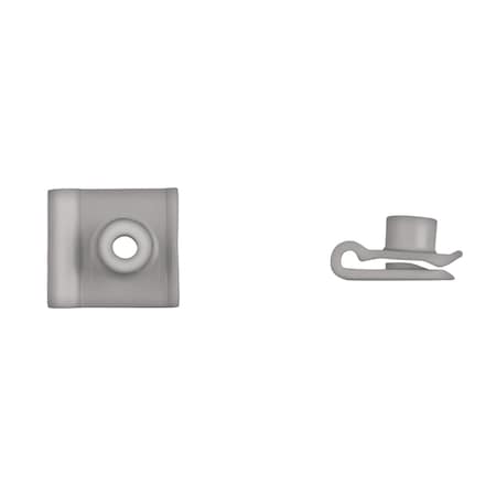 Disco Gray Nyln U Nuts No 10 Screw Size G/R Up to 1mm PK25 15214PK