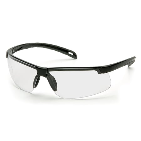 Pyramex Ever-Lite(R), Safety Glasses, Anti-Fog & Anti-Scratch, Clear Lens, Black Frame SB8610DTM