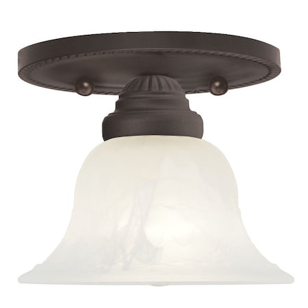 Livex Lighting Edgemont 1 Light Bronze Ceiling Mount 1530-07