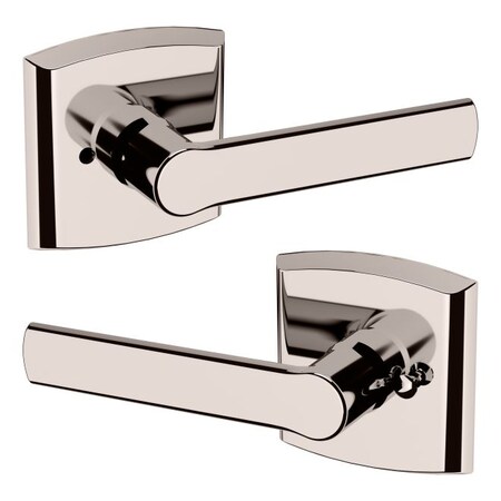 Baldwin Privacy Door Levers Lifetime Bright Nickel 5485V.055.PRIV