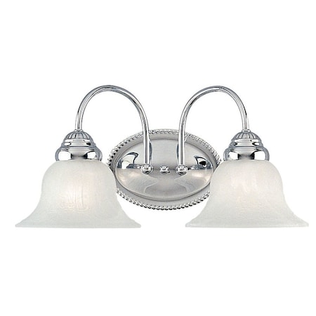 Livex Lighting Edgemont 2 Light Polished Chrome Bath Vanity 1532-05