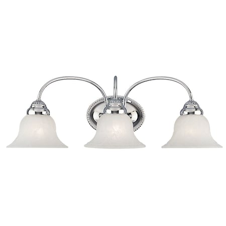 Livex Lighting Edgemont 3 Light Polished Chrome Bath Vanity 1533-05