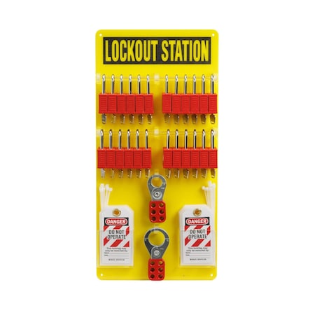 Brady Lockout Station, 0.035" D, 23.5" H, 11.5" W 153687