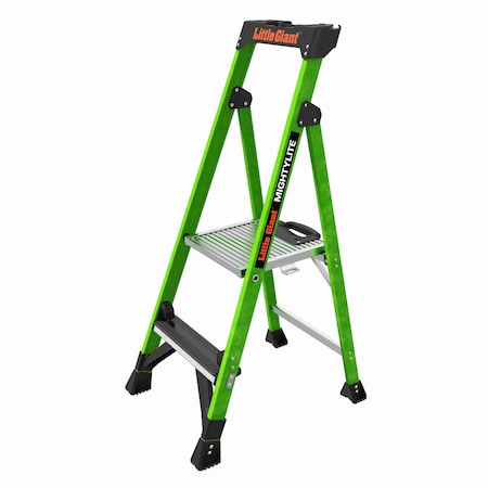 Little Giant Ladders 4 ft Fiberglass Platform Stepladder, 375 lb Capacity 15404-001