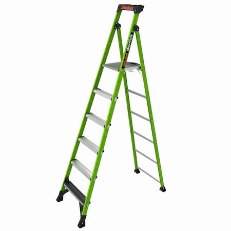 Little Giant Ladders 8 ft Fiberglass Platform Stepladder, 375 lb Capacity 15408-001