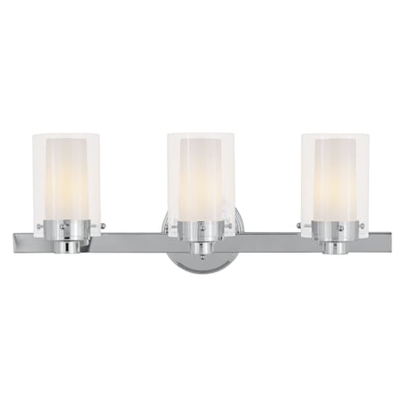Livex Lighting Manhattan 3 Light Polished Chrome Bath Vanity 1543-05