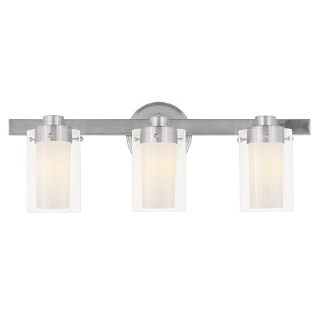 Livex Lighting Manhattan 3 Light Brushed Nickel Bath Va 1543-91