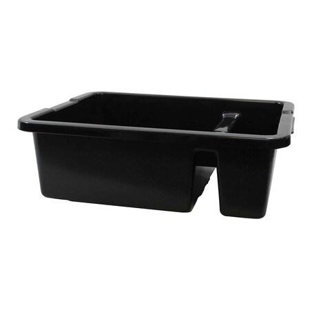 Tablecraft Hd Div Bus Tub/Tote Box, 22"X16"X7, Blk 1547B
