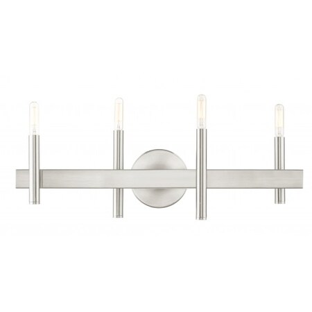 Livex Lighting Brushed Nickel with Bronze Accents Vanit 15584-91