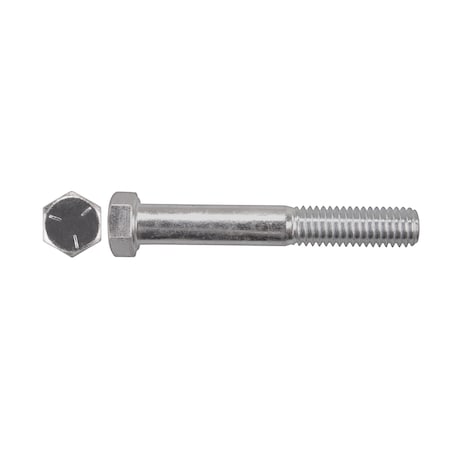 Disco Grade 5, 7/16"-14 Hex Head Cap Screw, Zinc Plated Steel, 3 in L 15713PK