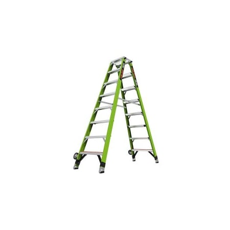 Little Giant Ladders Step Ladder, 7 Steps, 8 ft Overall Height, Green 15788-001