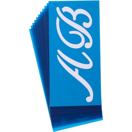 Westcott Stencils, Signet Script 3" 15815