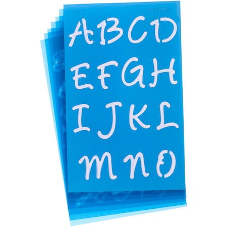 Westcott Stencils, Angelina Script 3/4" &1" 15817