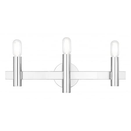 Livex Lighting Polished Chrome Vanity Sconce, 3 Light 15833-05