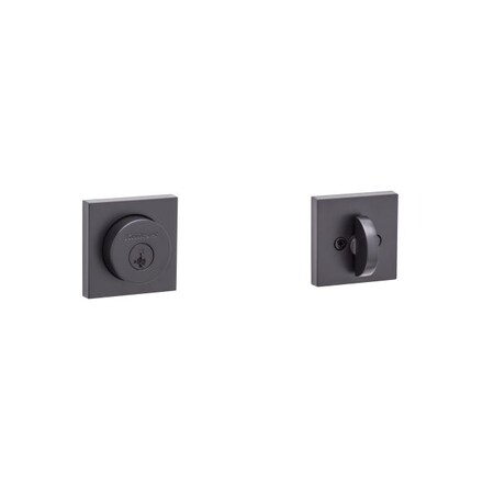 Kwikset Milan Square SGL CYL Deadbolt SmartKey 158SQT-514S