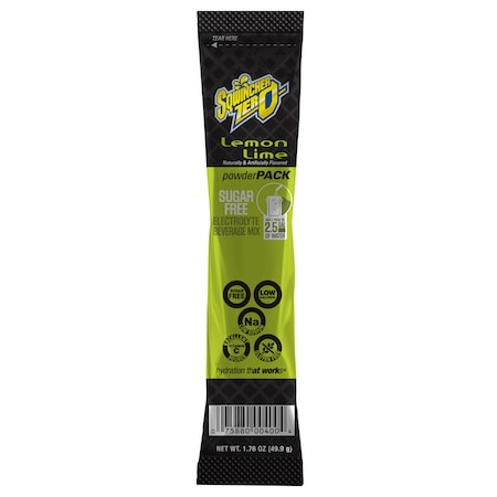 Sqwincher Sports Drink Mix Powder 1.76 oz., Lemon-Lime, PK8 159016800