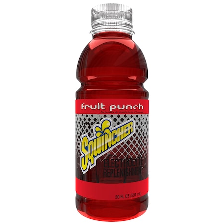 Sqwincher Sugar Free Sports Drink Fruit Punch 20 oz., PK24