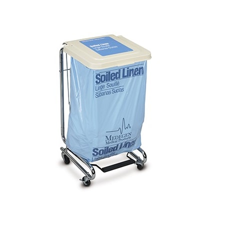 Medegen Medical Products Hamper, Chrome, Isolation Linen Decal 15-9300