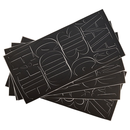 Westcott Permanent Vinyl Lettering, Nueva 2" 15936