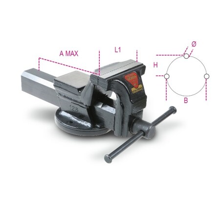Beta 175mm Parallel Bench Vise 015990175