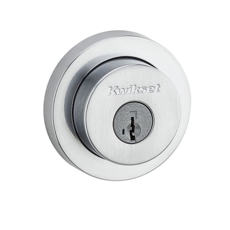 Kwikset Milan Round DBL CYL Deadbolt w/RCAL Latc 159RDT-26D