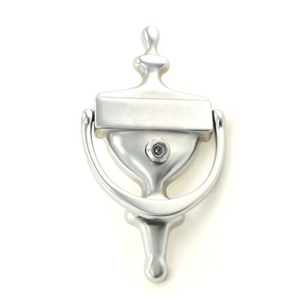 Trimco Victorian Door Knocker with Viewer Satin Chrome 621V.626