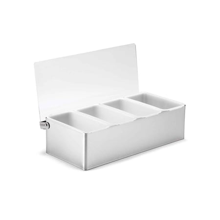 Tablecraft Condiment Holder, 1Pt, Open, 12"X6"X3.6" 1604