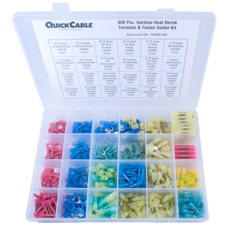 Quickcable Heat-Shrink Wire Termination Kit 600 Piece 164900-001