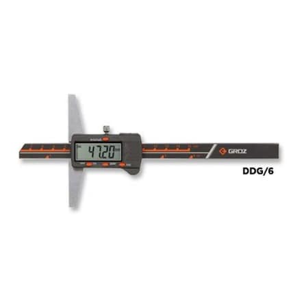 Groz Gauge, Digital Depth, No Hook, 6" 16090