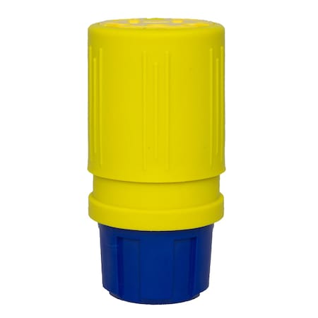 Ericson Straight Blade Connector, 5-15R, 15 A, 125V AC, 2 Pole, 3 Wire, Spring Clamp Terminals, Yellow 1610-C