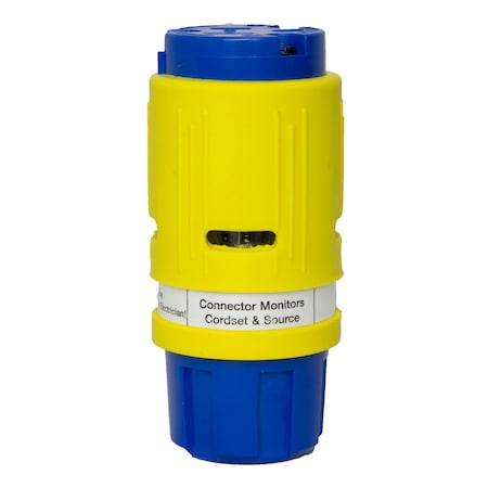 Ericson Straight Blade Connector, 6-20R, 20 A, 125V AC, 2 Pole, 3 Wire, Yellow 1612-CML