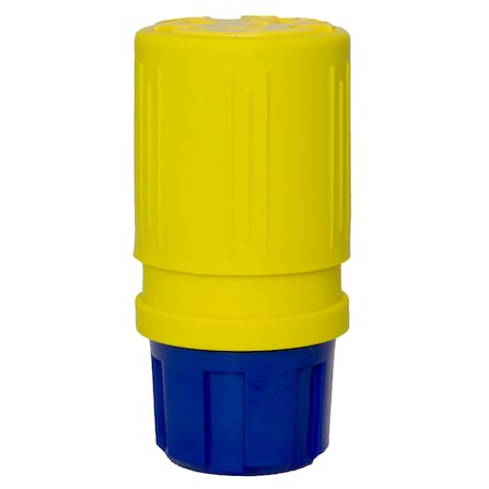 Ericson Straight Blade Connector, 5-20R, 20 A, 125V AC, 2 Pole, 3 Wire, Spring Clamp Terminals, Yellow 1612-C