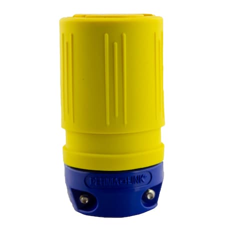 Ericson Straight Blade Connector, 5-15R, 15 A, 125V AC, 2 Pole, 3 Wire, Yellow 1610-CG