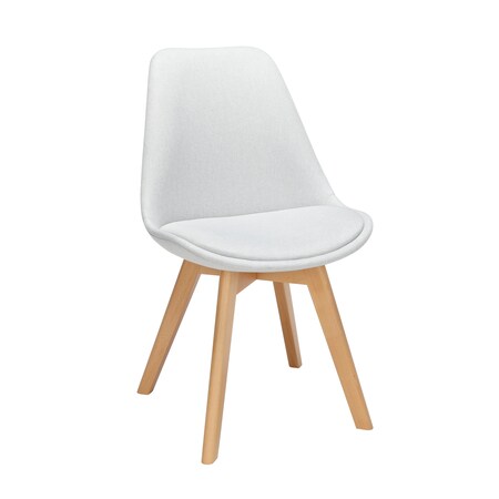 Ofm Dining Chair, Light Gray Fabric, PK2 161-F18B-LGRY-2