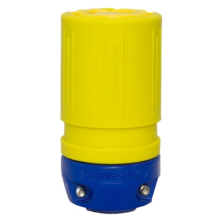 Ericson Straight Blade Connector, 6-20R, 15 A, 125V AC, 2 Pole, 3 Wire, Clear 1630-CHC