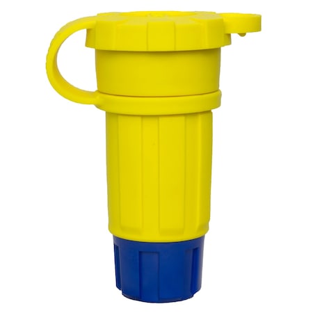 Ericson Straight Blade Connector, 6-20R, 20 A, 250V AC, 2 Pole, 3 Wire, Yellow 1616-CW6P