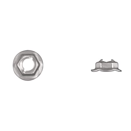 Disco Zinc Thrd Cutting Nuts 8mm Thrd 20mm Flange OD PK50 1622PK50