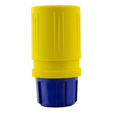 Ericson Locking Connector, L7-15R, 15 A, 277V AC, Single Phase, 2 Pole, Spring Clamp Terminals, Yellow 1624-C