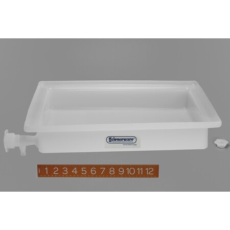 Bel-Art Bel-Art Scienceware LDPE Tray With Faucet, 20 x 16 x 3 in. F16291-0000