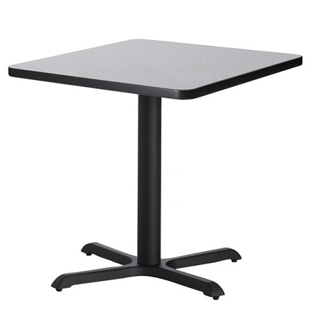 Safco Square Bistro 30" Square Dining Height Table, Cast Iron Base, 30 W, 30 L, 29 H, Folkstone CA30SLBTFLK