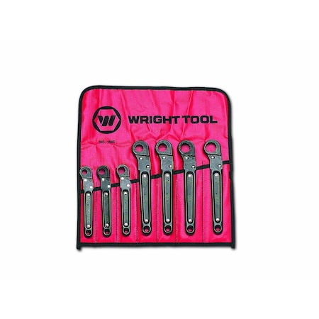 Wright Tool Ratcheting Flare Nut Wrench 7 Piece Set 1640