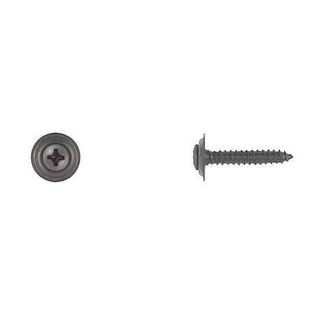 Disco Blk Sems Trim Screws 8X1" No 6 Hd Phil Oval Hd PK50 1641PK50