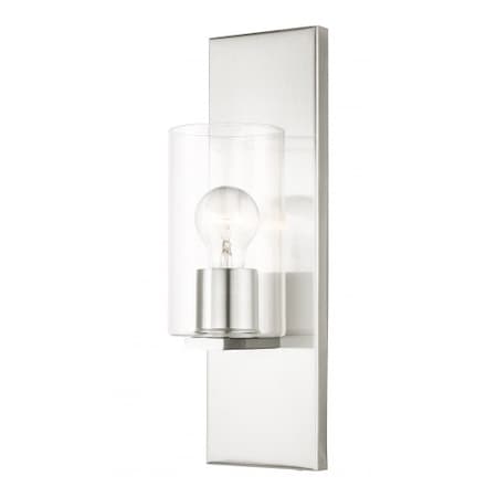 Livex Lighting Brushed Nickel Sconce, 1 Light 16551-91