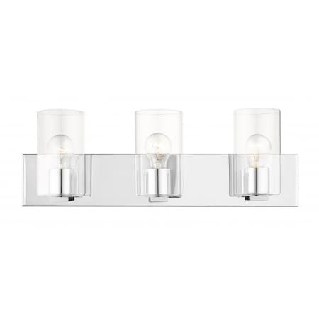 Livex Lighting Polished Chrome Vanity Sconce, 3 Light 16553-05