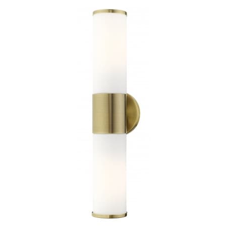 Livex Lighting Antique Brass ADA Vanity Sconce, 2 Light 16562-01