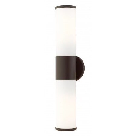 Livex Lighting Bronze ADA Vanity Sconce, 2 Light 16562-07