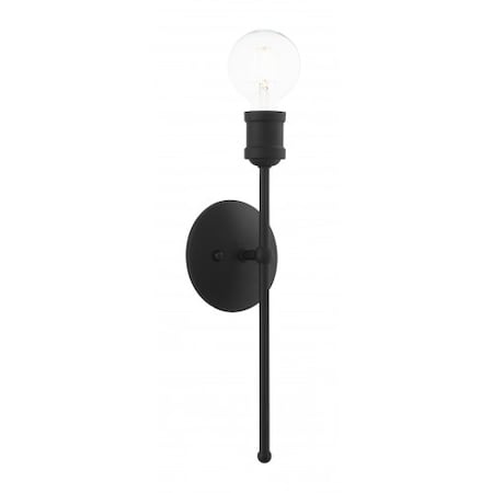 Livex Lighting Black Sconce, 1 Light 16711-04