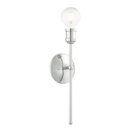Livex Lighting Polished Chrome Sconce, 1 Light 16711-05