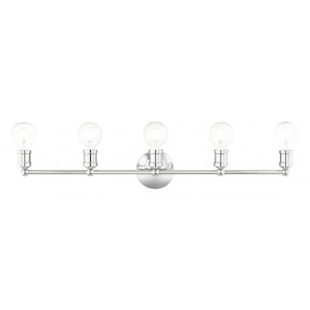 Livex Lighting Polished Chrome Vanity Sconce, 5 Light 16715-05